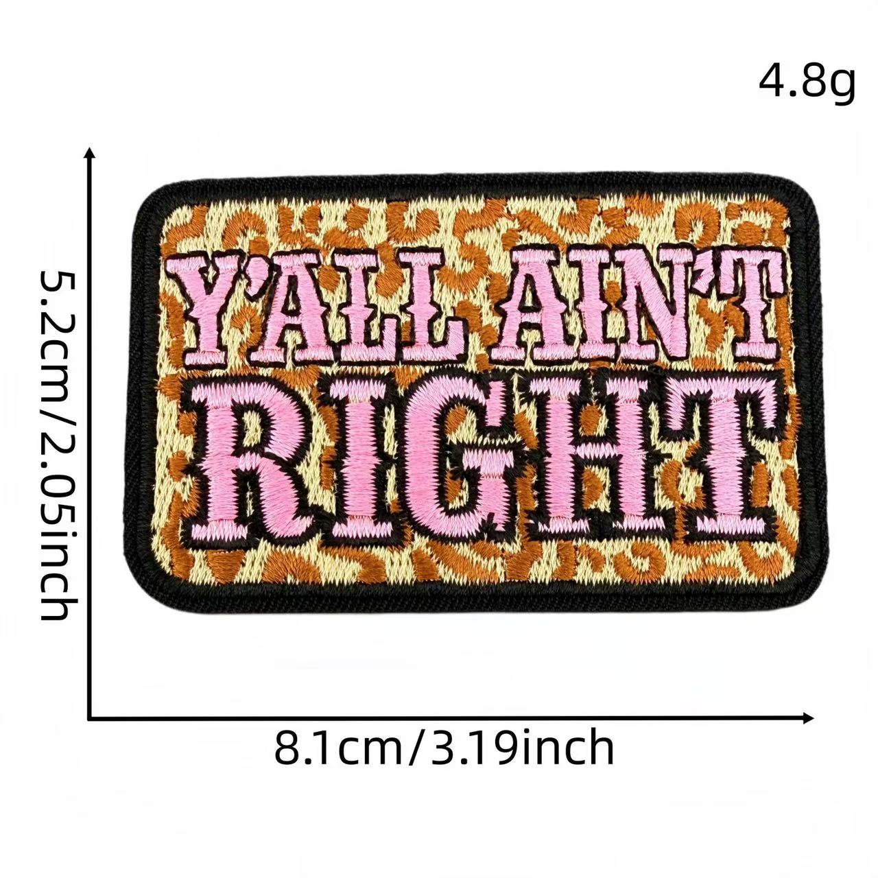 Western Quote Embroidery Iron-On Patches