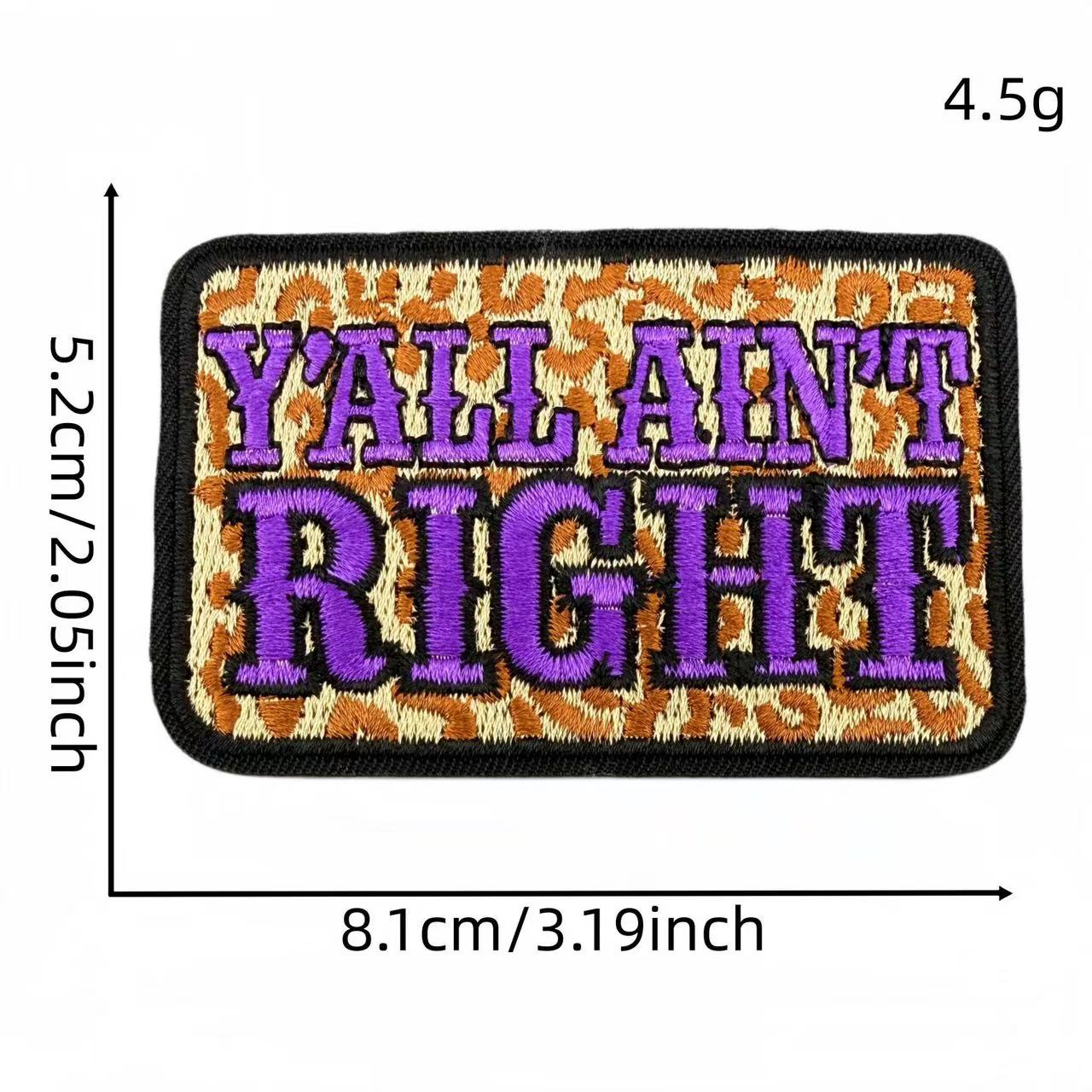 Western Quote Embroidery Iron-On Patches