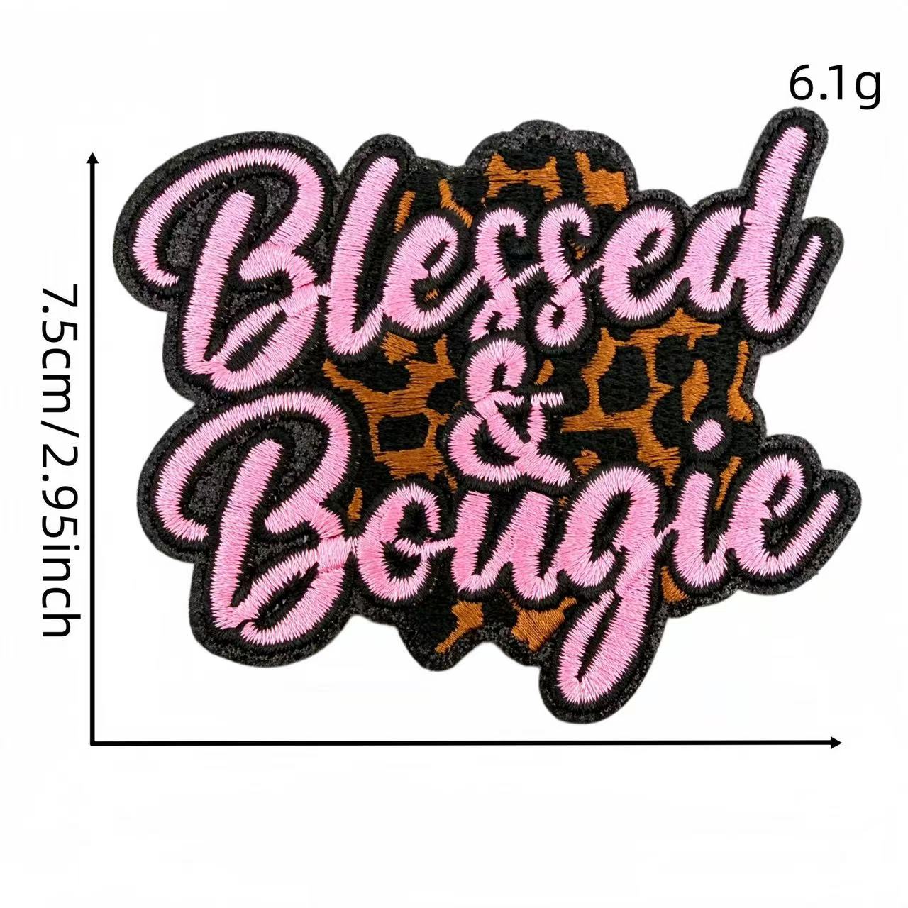 Western Quote Embroidery Iron-On Patches