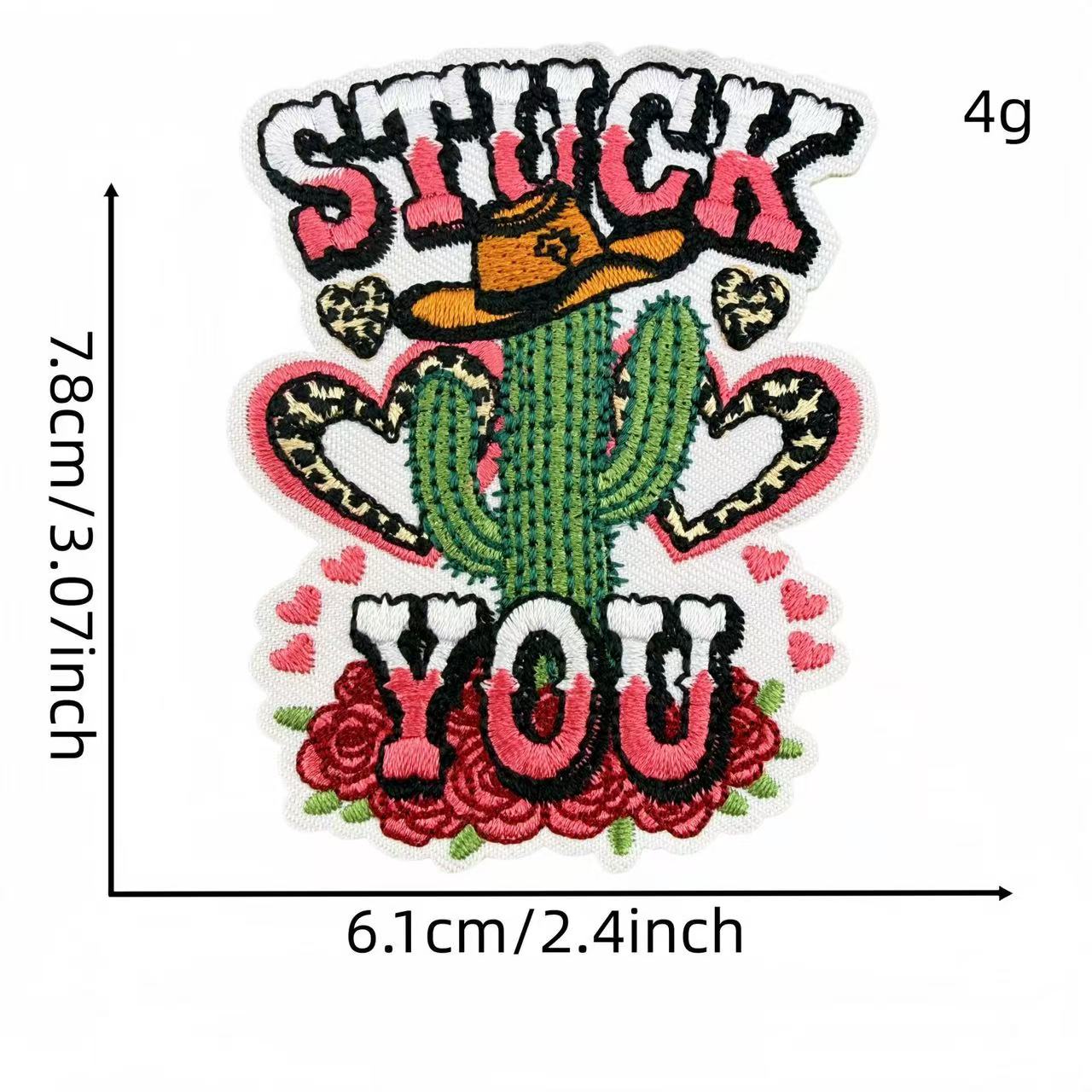 Western Cowgirl Embroidery Iron-On Patches