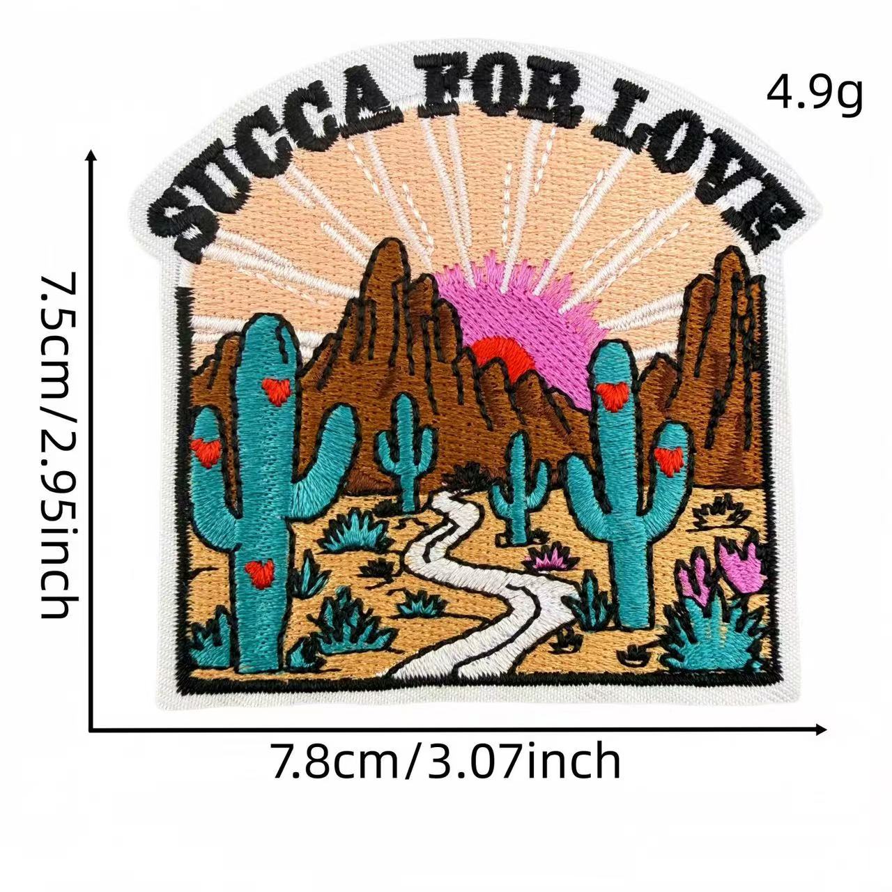 Western Cowgirl Embroidery Iron-On Patches