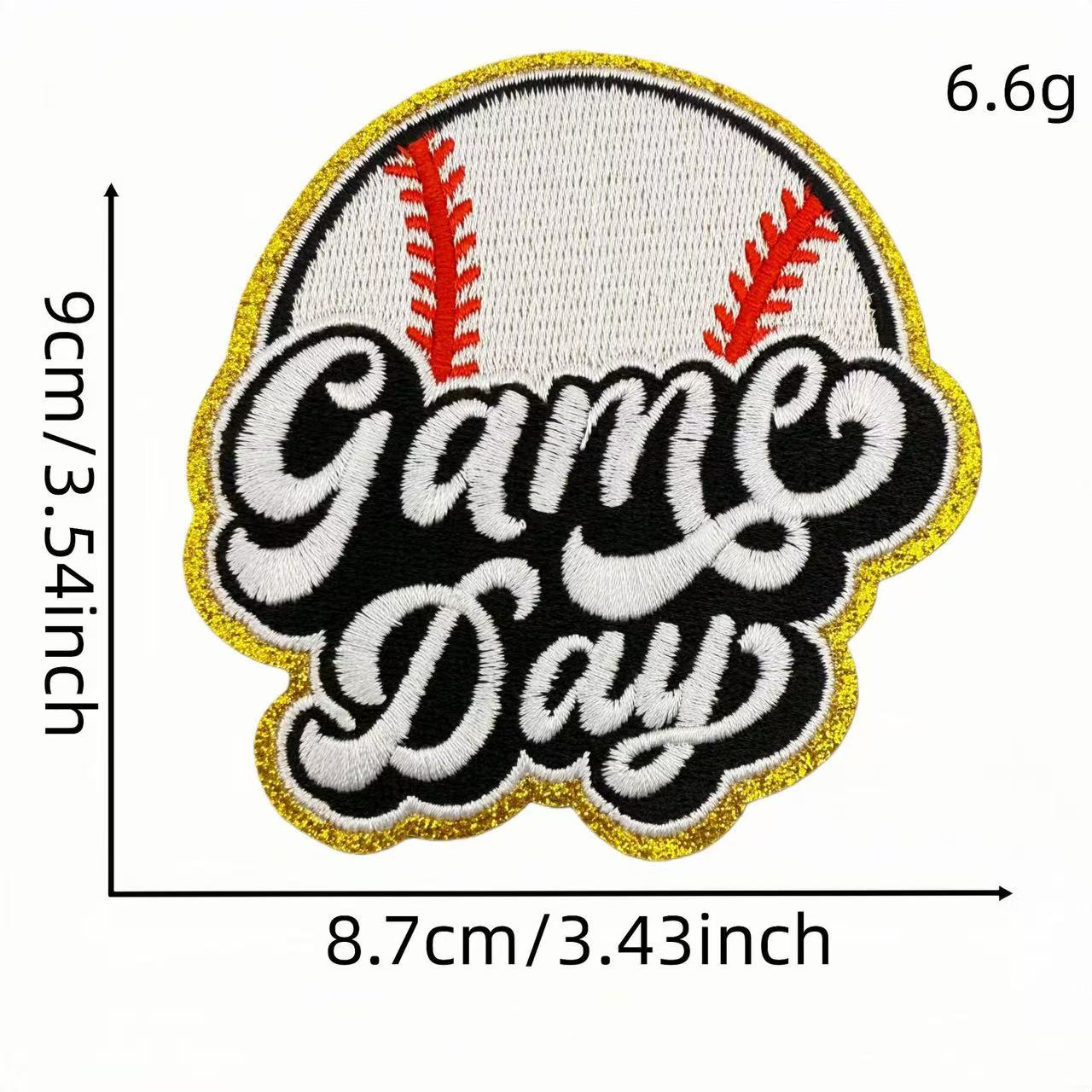 Baseball Embroidery Iron-On Patches