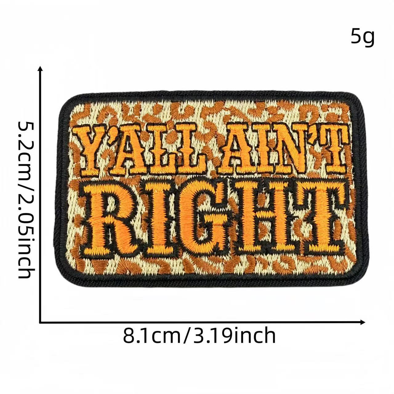 Western Quote Embroidery Iron-On Patches