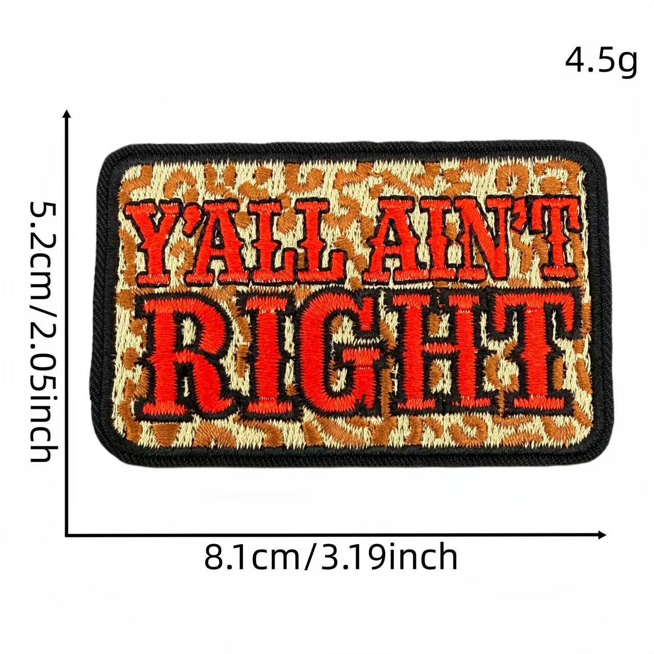 Western Quote Embroidery Iron-On Patches