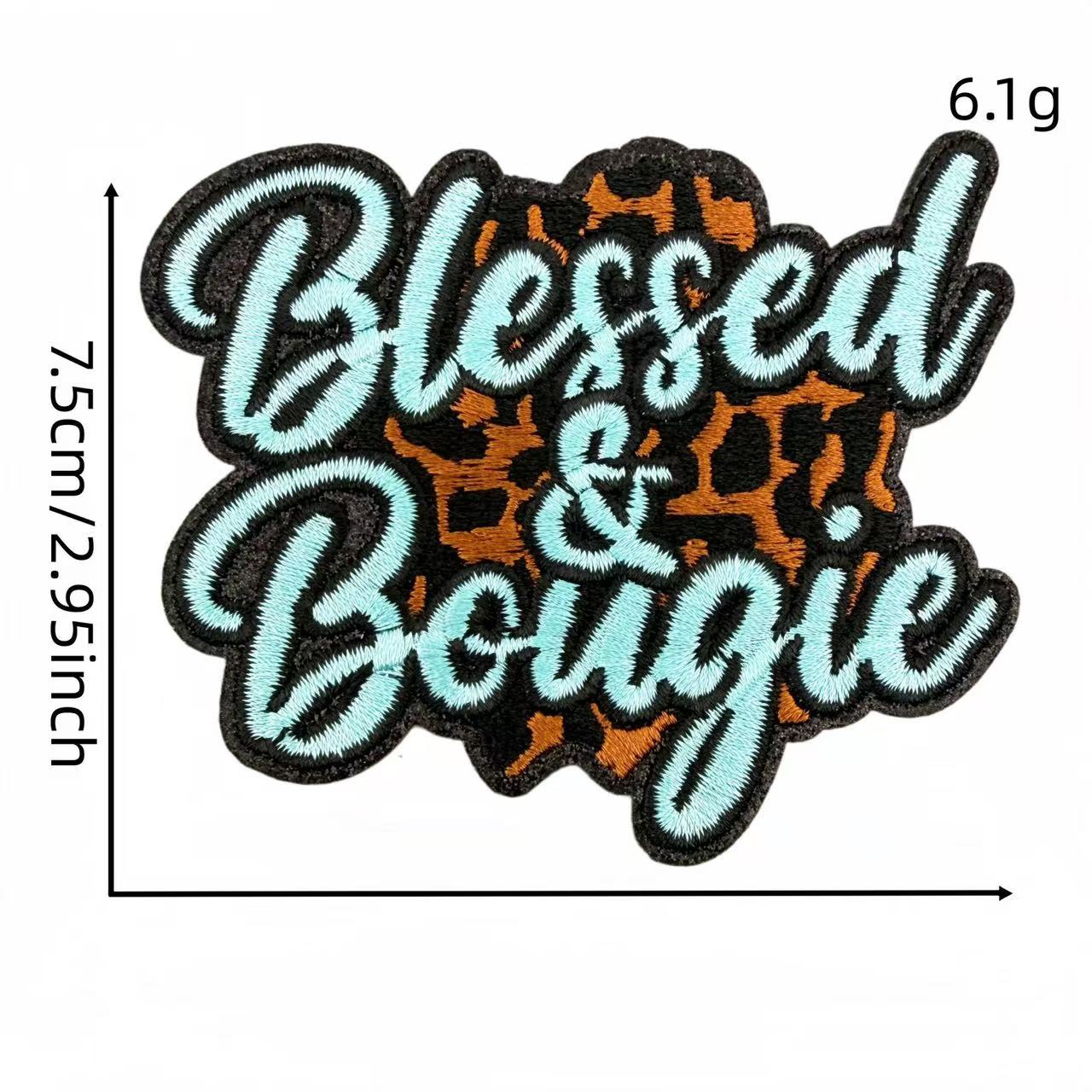 Western Quote Embroidery Iron-On Patches