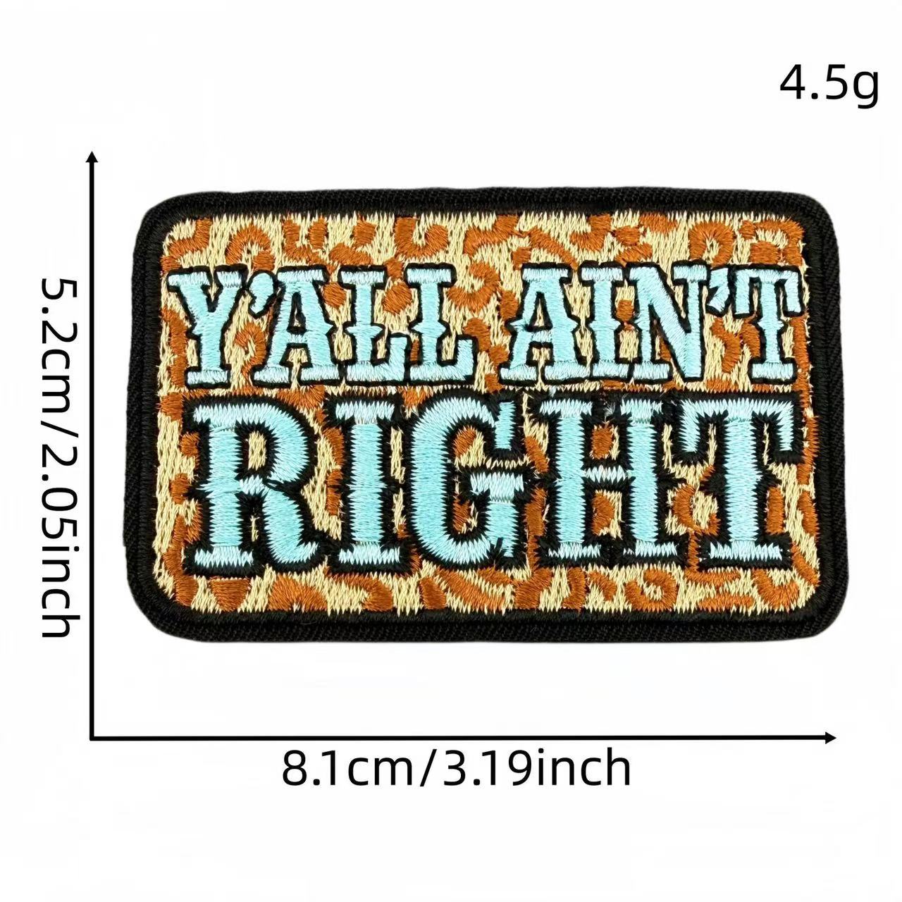 Western Quote Embroidery Iron-On Patches