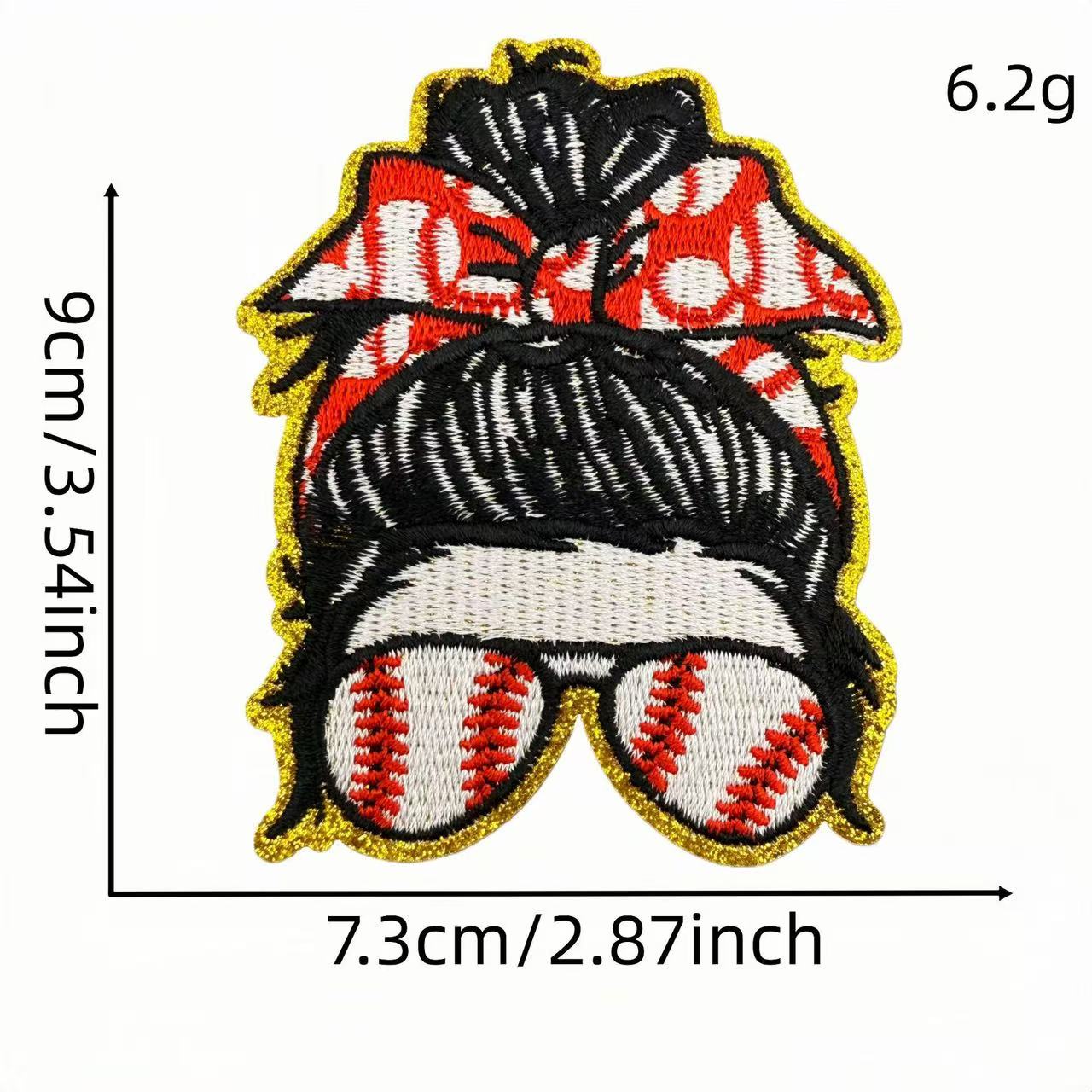 Baseball Embroidery Iron-On Patches